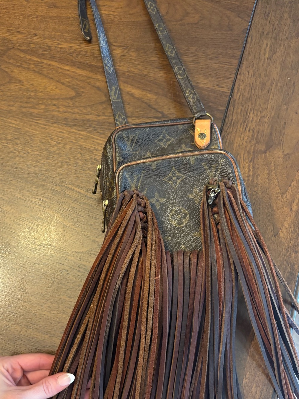Louis Vuitton Brown Monogram Fringe Crossbody